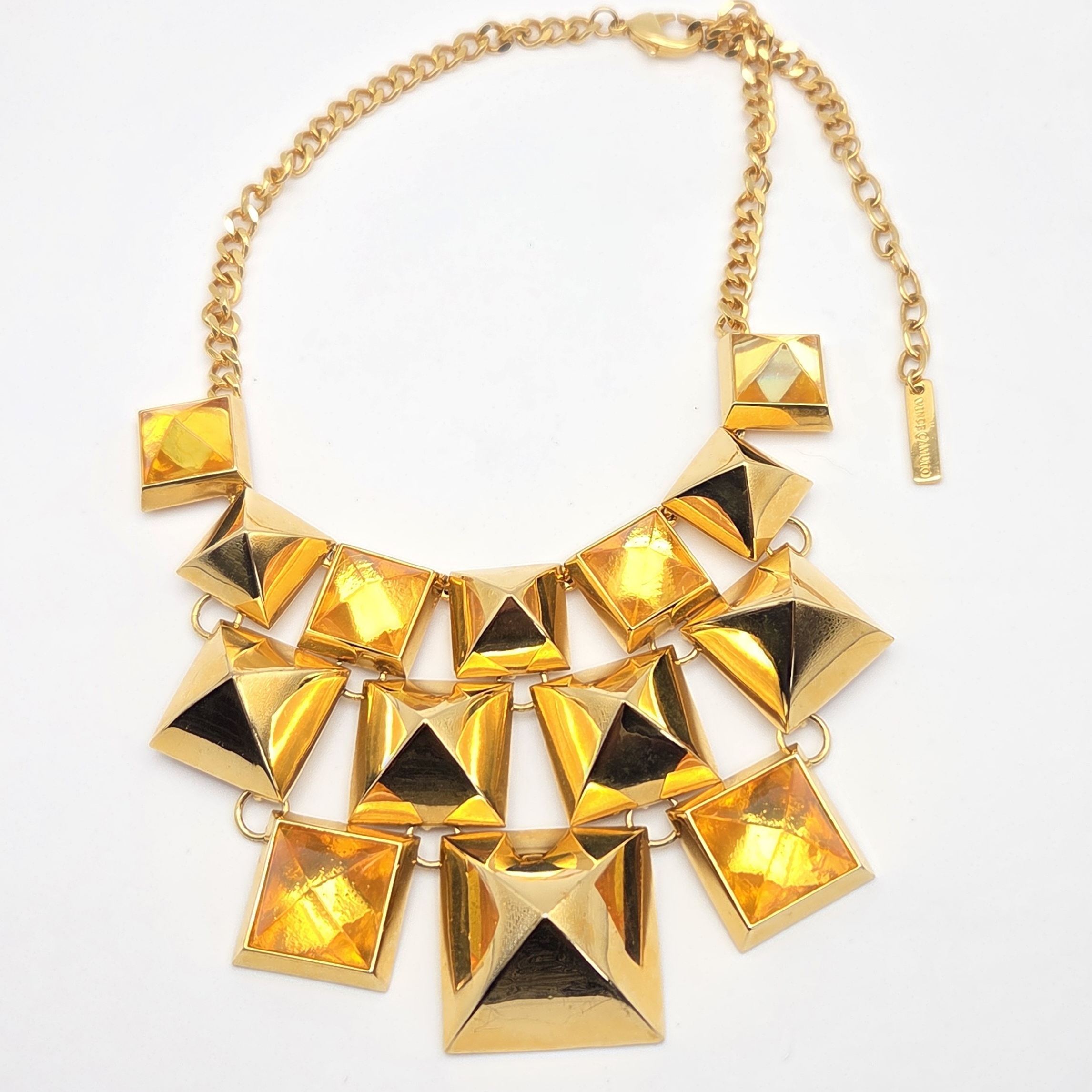 Vince Camuto Pyramid Statement Necklace 41$